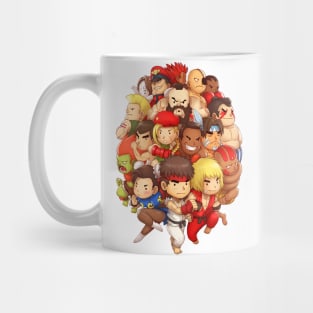 Super Street Fighter II Chibi Mug